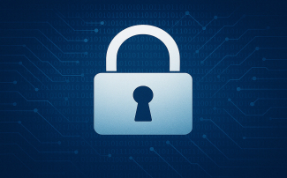 Weiterbildung Cyber Security hellblaues Schloss