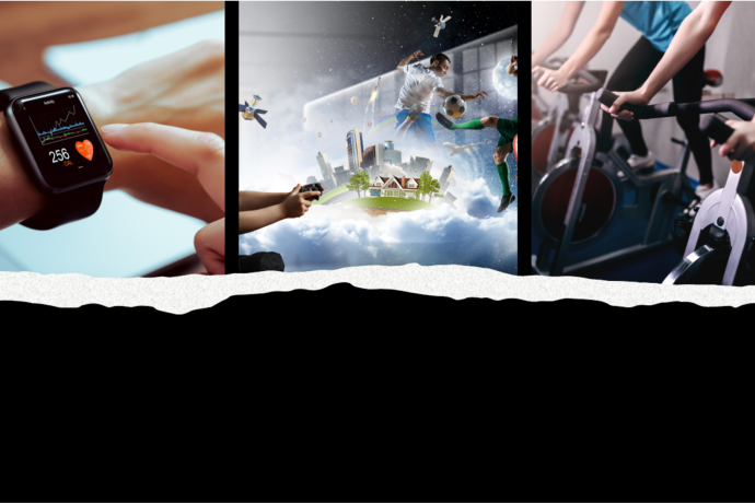 Sportuhr und Hometrainer